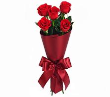 Букет 5 Красных роз Эдлесс Лав в Дне