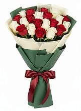 Букет Микс из красных и белых роз #REPLACE_PRED# Дне