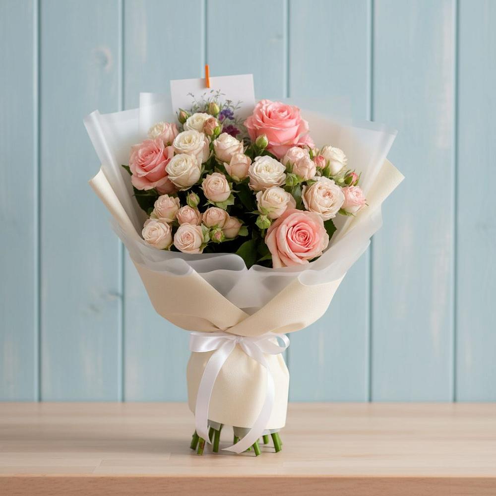 Букет цветов из: Розы в Дне