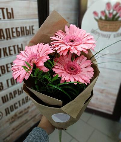Букет цветов из: Герберы в Дне