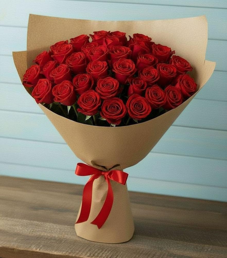 Букет Красные розы Милано в Дне