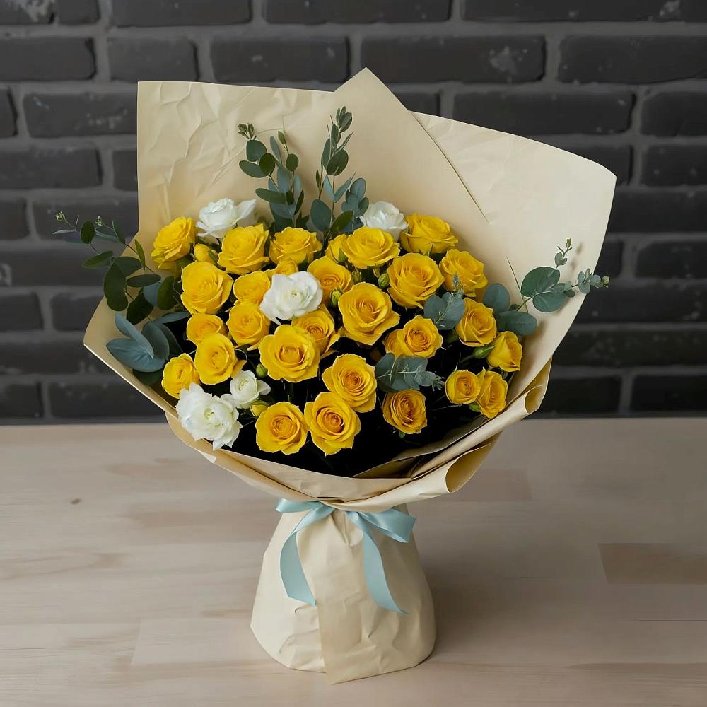 Букет цветов из: Розы в Дне