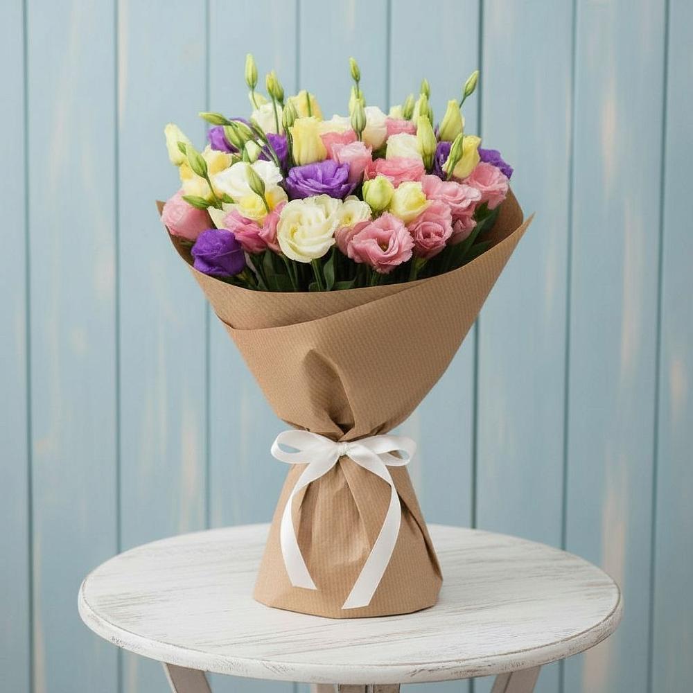 Букет цветов из: Лизиантусы в Дне