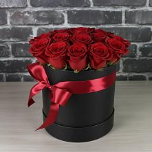 Цветочная композиция из Розы в шляпной коробке #REPLACE_PRED# Дне