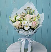Букет цветов из:  Розы и Лизиантусы #REPLACE_PRED# Дне