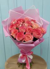 Букет 15 Розовых роз Равель в Дне